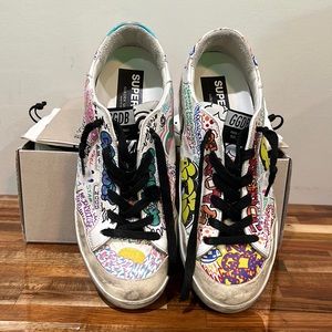 Like new Golden Goose graffiti size 40 9.5